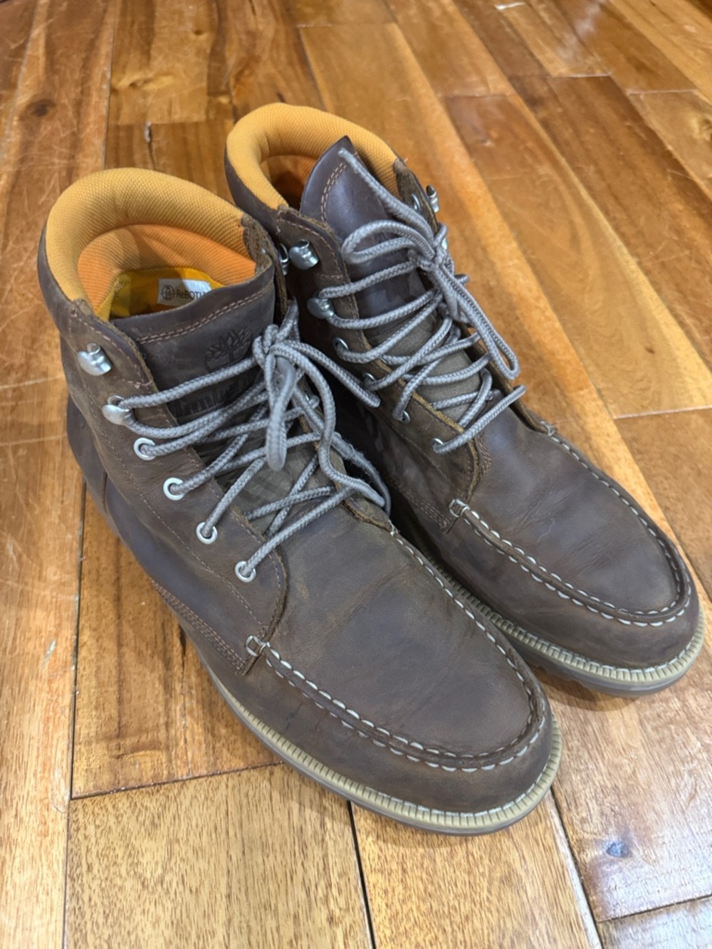 Timberland Leather Moc Toe Boots
